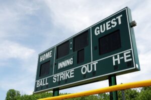 Baseball scoreboard